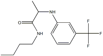 N-butyl-2-{[3-(trifluoromethyl)phenyl]amino}propanamide Struktur