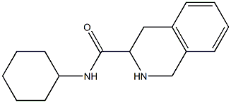 N-cyclohexyl-1,2,3,4-tetrahydroisoquinoline-3-carboxamide Struktur