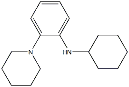 N-cyclohexyl-2-(piperidin-1-yl)aniline Struktur