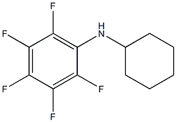 N-cyclohexyl-2,3,4,5,6-pentafluoroaniline Struktur