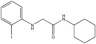 N-cyclohexyl-2-[(2-iodophenyl)amino]acetamide Struktur