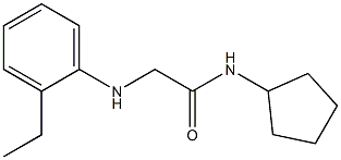 N-cyclopentyl-2-[(2-ethylphenyl)amino]acetamide Struktur