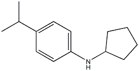 N-cyclopentyl-4-(propan-2-yl)aniline Struktur