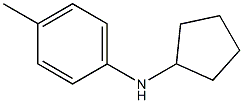 N-cyclopentyl-4-methylaniline Struktur