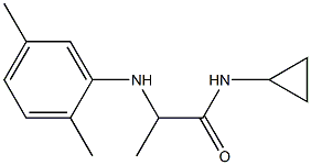 N-cyclopropyl-2-[(2,5-dimethylphenyl)amino]propanamide Struktur