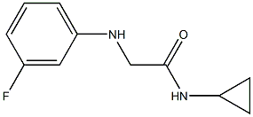 N-cyclopropyl-2-[(3-fluorophenyl)amino]acetamide Struktur