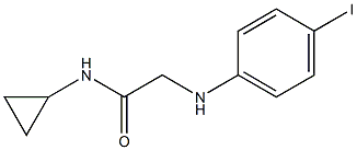 N-cyclopropyl-2-[(4-iodophenyl)amino]acetamide Struktur