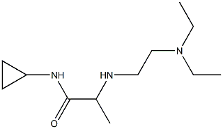 N-cyclopropyl-2-{[2-(diethylamino)ethyl]amino}propanamide Struktur