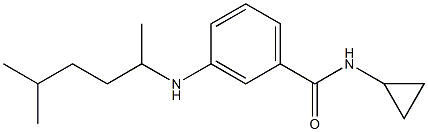 N-cyclopropyl-3-[(5-methylhexan-2-yl)amino]benzamide Struktur