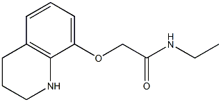 N-ethyl-2-(1,2,3,4-tetrahydroquinolin-8-yloxy)acetamide Struktur