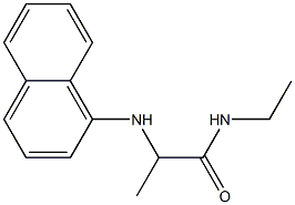 N-ethyl-2-(naphthalen-1-ylamino)propanamide Struktur