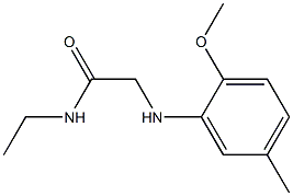 N-ethyl-2-[(2-methoxy-5-methylphenyl)amino]acetamide Struktur