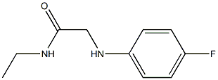 N-ethyl-2-[(4-fluorophenyl)amino]acetamide Struktur