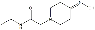 N-ethyl-2-[4-(hydroxyimino)piperidin-1-yl]acetamide Struktur