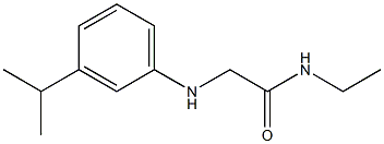 N-ethyl-2-{[3-(propan-2-yl)phenyl]amino}acetamide Struktur