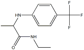 N-ethyl-2-{[4-(trifluoromethyl)phenyl]amino}propanamide Struktur