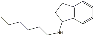 N-hexyl-2,3-dihydro-1H-inden-1-amine Struktur