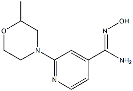 N'-hydroxy-2-(2-methylmorpholin-4-yl)pyridine-4-carboximidamide Struktur