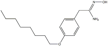 N'-hydroxy-2-[4-(octyloxy)phenyl]ethanimidamide Struktur