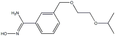 N'-hydroxy-3-[(2-isopropoxyethoxy)methyl]benzenecarboximidamide Struktur