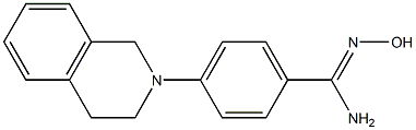 N'-hydroxy-4-(1,2,3,4-tetrahydroisoquinolin-2-yl)benzene-1-carboximidamide Struktur