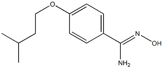 N'-hydroxy-4-(3-methylbutoxy)benzenecarboximidamide Struktur