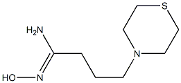 N'-hydroxy-4-(thiomorpholin-4-yl)butanimidamide Struktur