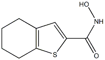 N-hydroxy-4,5,6,7-tetrahydro-1-benzothiophene-2-carboxamide Struktur