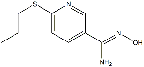 N'-hydroxy-6-(propylsulfanyl)pyridine-3-carboximidamide Struktur