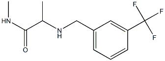 N-methyl-2-({[3-(trifluoromethyl)phenyl]methyl}amino)propanamide Struktur