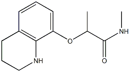 N-methyl-2-(1,2,3,4-tetrahydroquinolin-8-yloxy)propanamide Struktur