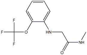 N-methyl-2-{[2-(trifluoromethoxy)phenyl]amino}acetamide Struktur