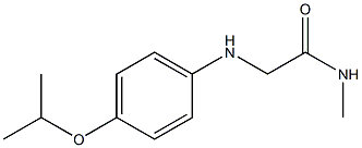 N-methyl-2-{[4-(propan-2-yloxy)phenyl]amino}acetamide Struktur