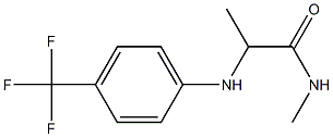 N-methyl-2-{[4-(trifluoromethyl)phenyl]amino}propanamide Struktur