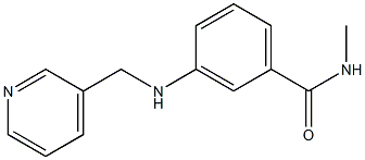 N-methyl-3-[(pyridin-3-ylmethyl)amino]benzamide Struktur