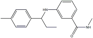 N-methyl-3-{[1-(4-methylphenyl)propyl]amino}benzamide Struktur