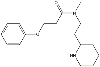 N-methyl-3-phenoxy-N-[2-(piperidin-2-yl)ethyl]propanamide Struktur