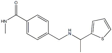 N-methyl-4-({[1-(thiophen-2-yl)ethyl]amino}methyl)benzamide Struktur