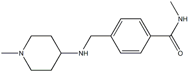 N-methyl-4-{[(1-methylpiperidin-4-yl)amino]methyl}benzamide Struktur