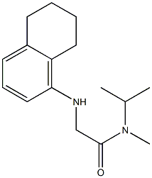 N-methyl-N-(propan-2-yl)-2-(5,6,7,8-tetrahydronaphthalen-1-ylamino)acetamide Struktur