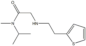 N-methyl-N-(propan-2-yl)-2-{[2-(thiophen-2-yl)ethyl]amino}acetamide Struktur