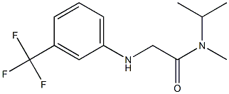 N-methyl-N-(propan-2-yl)-2-{[3-(trifluoromethyl)phenyl]amino}acetamide Struktur