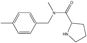 N-methyl-N-[(4-methylphenyl)methyl]pyrrolidine-2-carboxamide Struktur