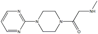 N-methyl-N-[2-oxo-2-(4-pyrimidin-2-ylpiperazin-1-yl)ethyl]amine Struktur