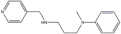 N-methyl-N-{3-[(pyridin-4-ylmethyl)amino]propyl}aniline Struktur