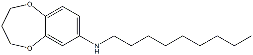 N-nonyl-3,4-dihydro-2H-1,5-benzodioxepin-7-amine Struktur