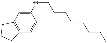 N-octyl-2,3-dihydro-1H-inden-5-amine Struktur