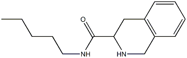 N-pentyl-1,2,3,4-tetrahydroisoquinoline-3-carboxamide Struktur