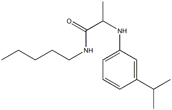 N-pentyl-2-{[3-(propan-2-yl)phenyl]amino}propanamide Struktur