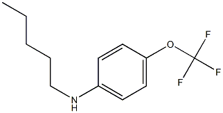 N-pentyl-4-(trifluoromethoxy)aniline Struktur